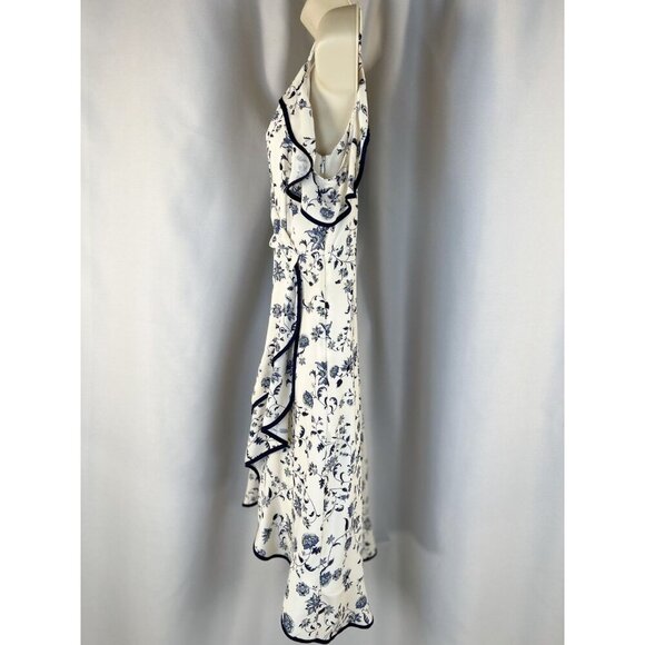 Greylin White Emma Ruffled Wrap Dress - Picture 7 of 14